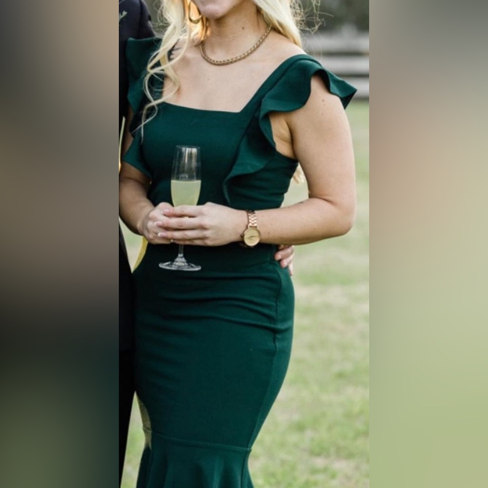 Green mermaid dress